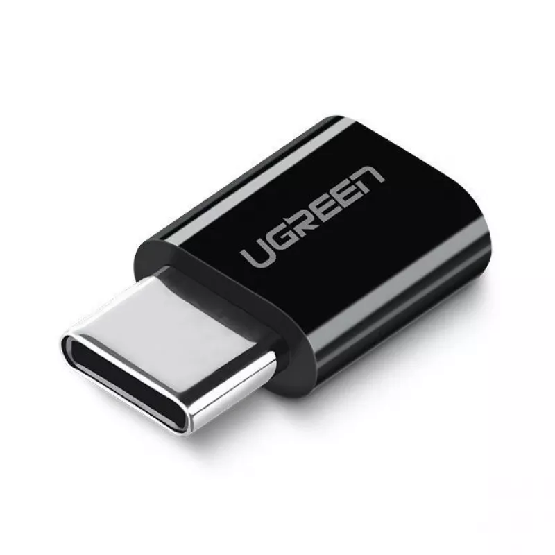 UGREEN Micro USB uz USB-C Adapter Melns (30391)