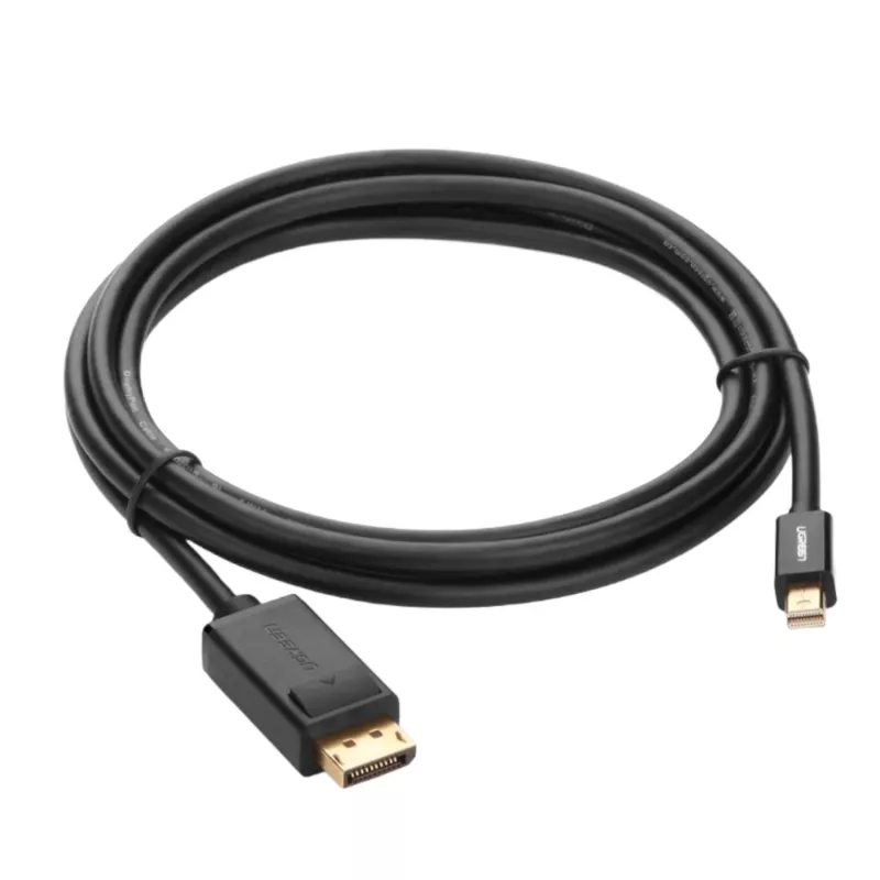 UGREEN Mini DisplayPort uz DisplayPort kabelis 1,5 m melns