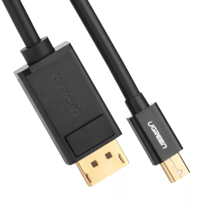 UGREEN Mini DisplayPort uz DisplayPort kabelis 1,5 m melns