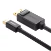 UGREEN Mini DisplayPort uz DisplayPort kabelis 1,5 m melns
