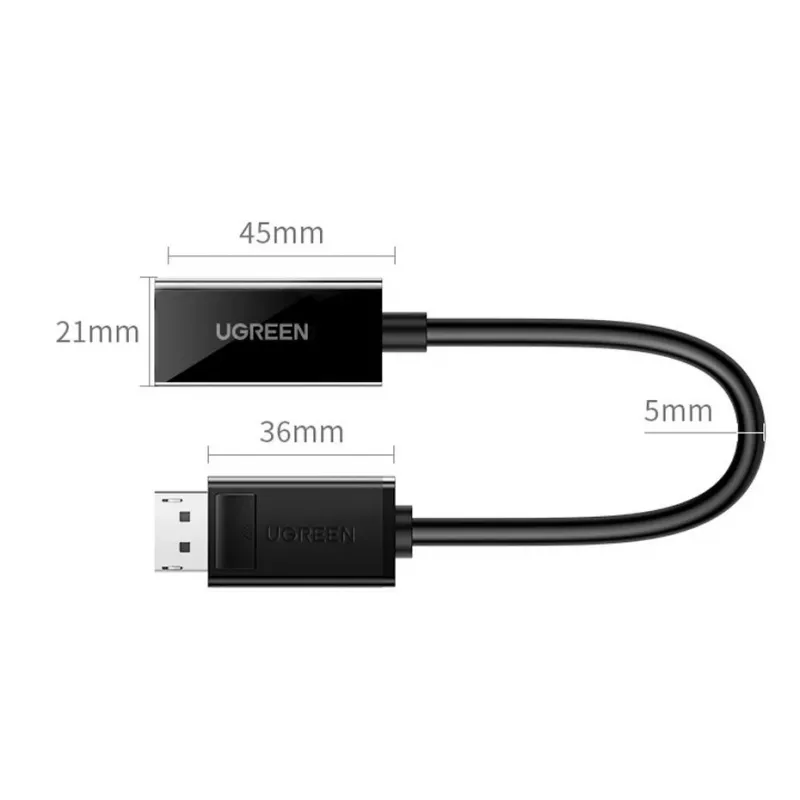 UGREEN MM137 DisplayPort uz HDMI adapteris 4K/1080p Melns