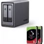 UGREEN NASync DXP2800 2 līmeņu NAS ar 16 TB (2x 8 TB Seagate IronWolf) Intel N100 8 GB DDR5