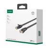 UGREEN NW102 Cat6 U/UTP plakanais Ethernet kabelis 1m - Melns