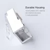 UGREEN NW111 RJ45 Cat6 Ethernet tīkla savienotājs, 100 gab. - Sudraba/Caurspīdīgs
