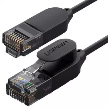 UGREEN NW122 Cat6A UTP RJ45 Ethernet ielāpu kabelis – 10 m, melns