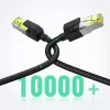 UGREEN NW150 Cat 7 Ethernet kabelis 1m - Melns