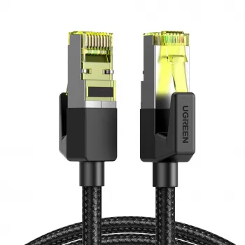 UGREEN NW150 Cat 7 Ethernet kabelis 1m - Melns