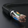 UGREEN NW150 Cat 7 Ethernet Patch Cable 3m - Melns