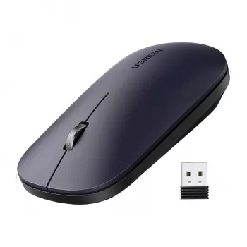 UGREEN Portable 2,4 GHz bezvadu pele - melna