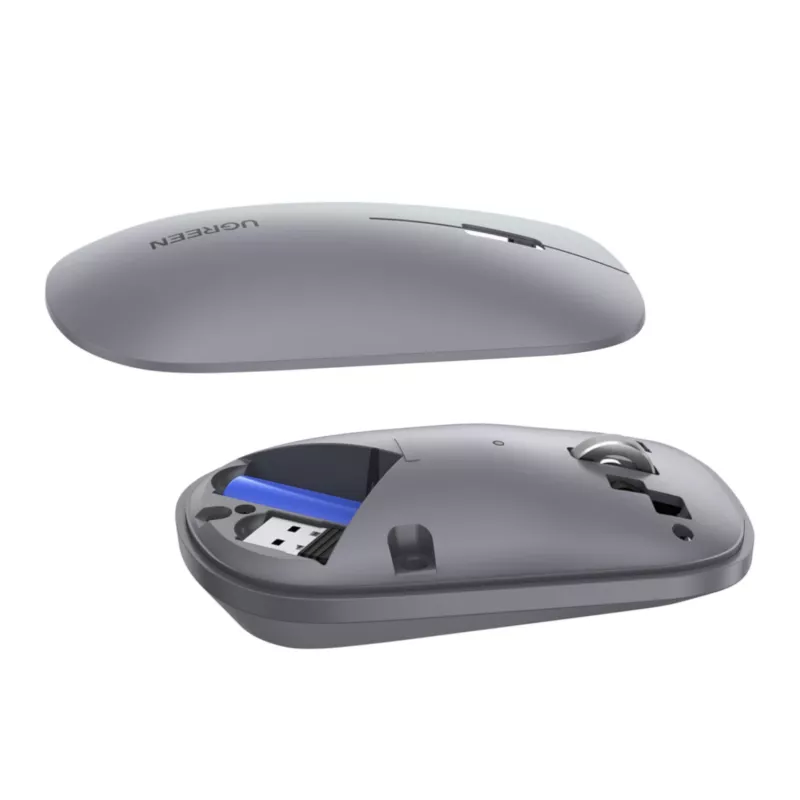 UGREEN Portable 2,4 GHz bezvadu pele - pelēka