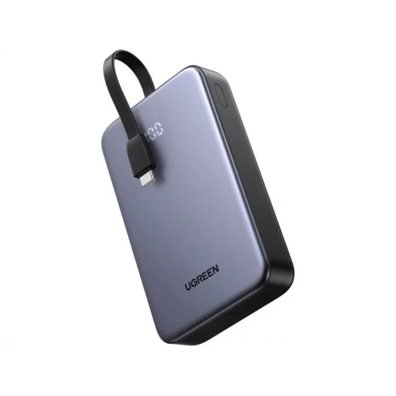 UGREEN Power Bank 20000mAh 20W 45762 Built-in Cable Grey