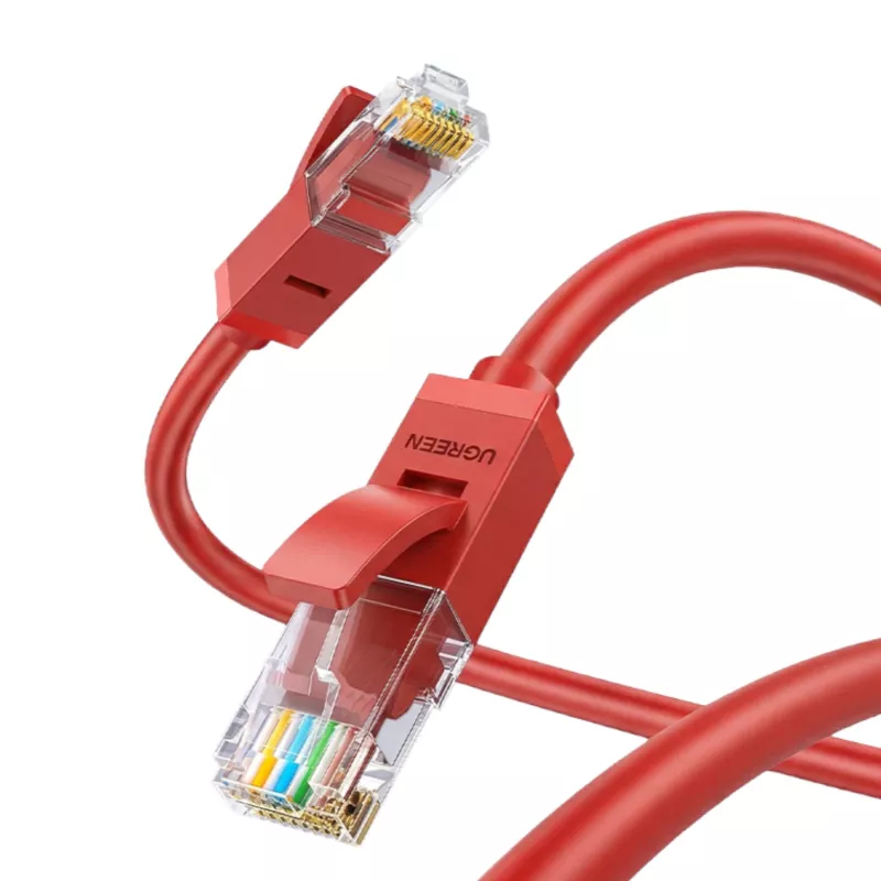 UGREEN RJ45 CAT6 Ethernet 0,5 m LAN tīkla kabelis - sarkans (1Gbps, 250MHz)