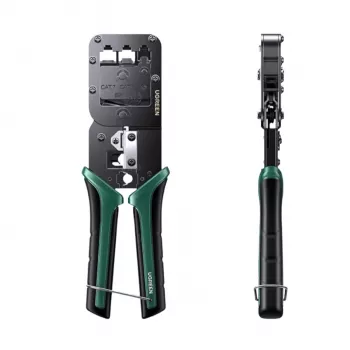UGREEN RJ45 tīkla gofrēšanas instruments Pass-Through gofrētājs griezējs noņēmējs RJ45 RJ12 RJ11 Cat5 Cat5e Cat6 Cat6a Cat7 Cat8