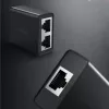 UGREEN RJ45 sadalītājs 2 iepakojumā (melns) - Ethernet tīkla sadalītājs, 1x RJ45 vīrietis uz 2x RJ45 sieviete, 100Mbps, Cat5/Cat5e/Cat6 saderīgs, pasīvs, Plug & Play