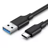 UGREEN US184 USB-A uz USB-C 3.0 kabelis, 2 m, melns