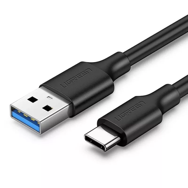 UGREEN US184 USB-A uz USB-C 3.0 kabelis, 2 m, melns