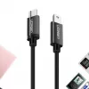 UGREEN US242 USB-C uz Mini USB kabelis 1m Melns