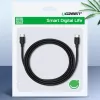 UGREEN US286 USB-C uz USB-C kabelis 1m Melns - PD QC 3A 480Mbps