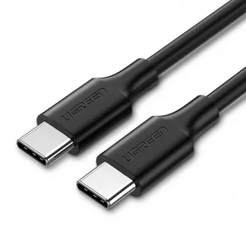 UGREEN US286 USB-C uz USB-C kabelis 1m Melns - PD QC 3A 480Mbps