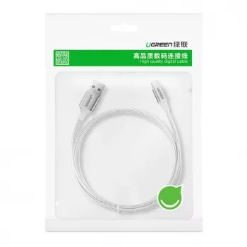 UGREEN US288 USB-A uz USB-C kabelis QC 3.0 3A 1m Balts