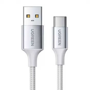 UGREEN US288 USB-A uz USB-C kabelis QC 3.0 3A 1m Balts