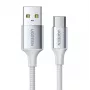 UGREEN US288 USB-A uz USB-C kabelis QC 3.0 3A 1m Balts