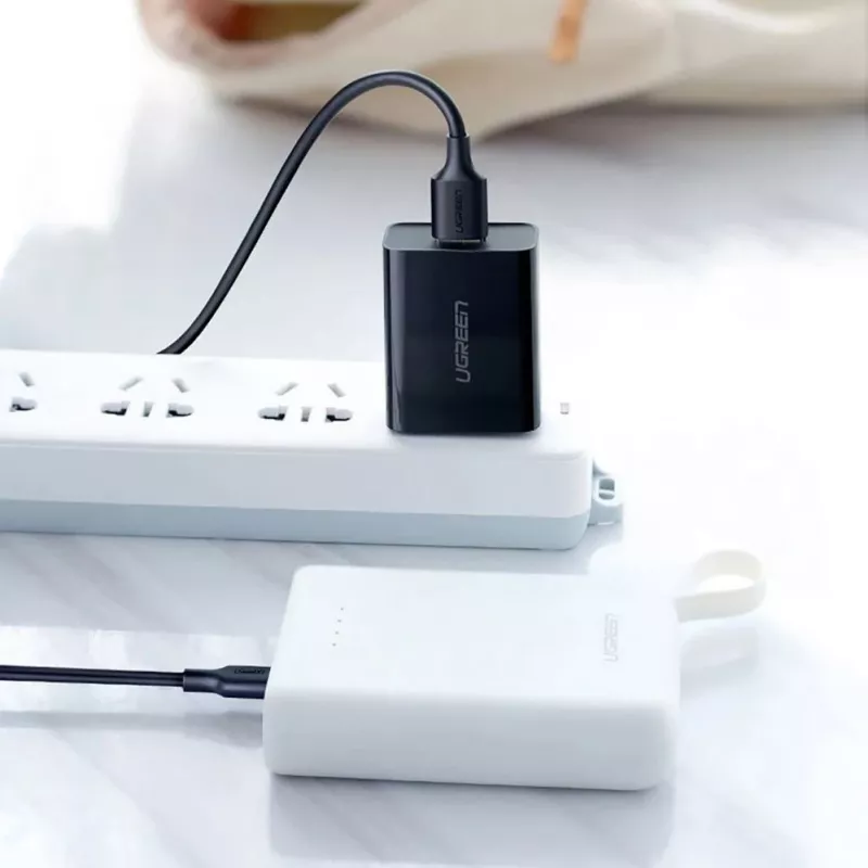 UGREEN US289 Micro USB / USB-A Cable 0.25m - Melns