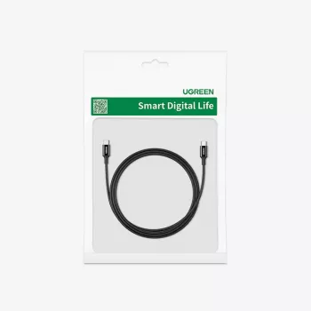 UGREEN US300 USB-C uz USB-C kabelis 480Mbps 5A 1m Melns
