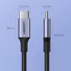 UGREEN US316 USB-C to USB-C kabelis 100W 5A 480Mbps 1,5m Pelēks