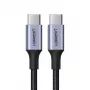 UGREEN US316 USB-C to USB-C kabelis 100W 5A 480Mbps 1,5m Pelēks