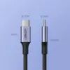 UGREEN US316 USB-C uz USB-C kabelis 100W 5A 480Mbps 1m Melns