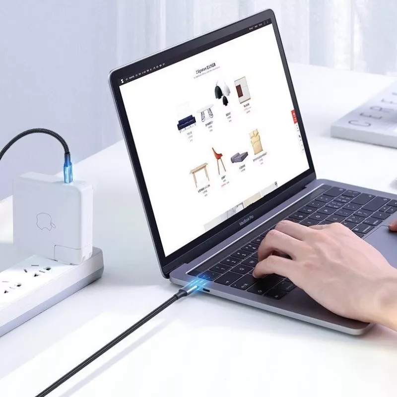 UGREEN US316 USB-C uz USB-C kabelis 100W 5A 480Mbps 1m Melns