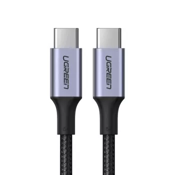 UGREEN US316 USB-C uz USB-C kabelis 100W 5A 480Mbps 1m Melns