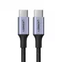 UGREEN US316 USB-C uz USB-C kabelis 100W 5A 480Mbps 1m Melns