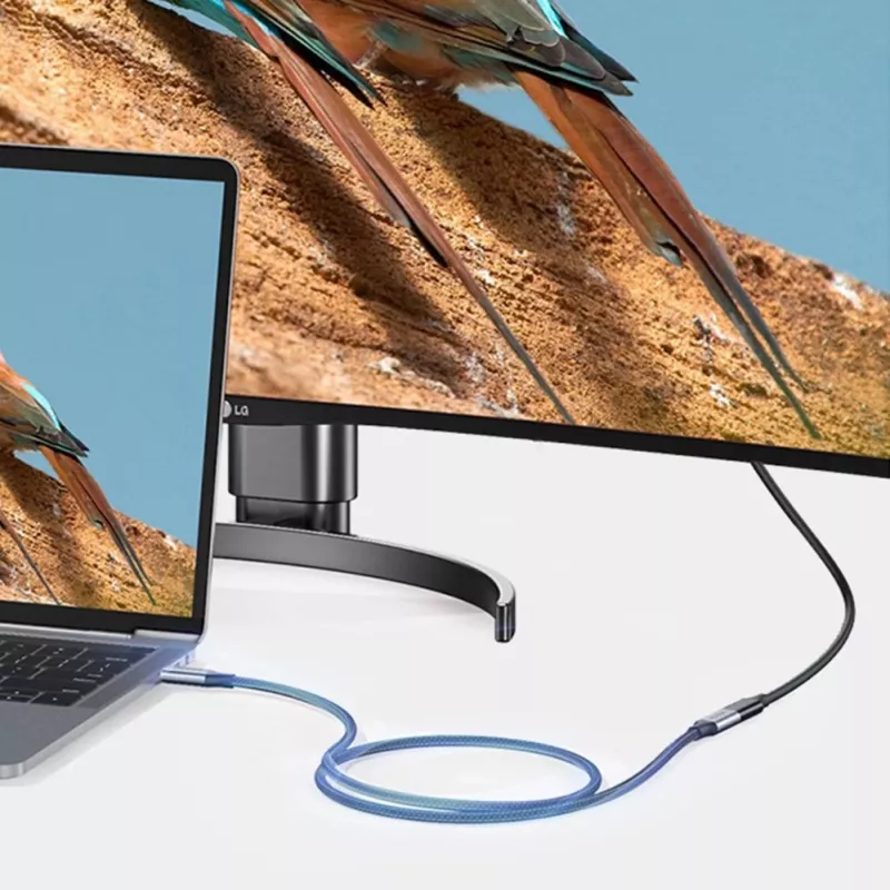 UGREEN US372 USB-C uz USB-C kabelis 100W 5A 10Gbps 0.5m Pelēks
