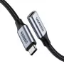 UGREEN US372 USB-C uz USB-C kabelis 100W 5A 10Gbps 0.5m Pelēks