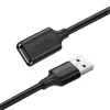 UGREEN USB 2.0 pagarinājuma kabelis – vīrietis uz sievieti, 480Mbps datu pārraide, 1,5 m, melns