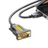 UGREEN USB 2.0 uz RS-232 seriālā adaptera kabelis (USB-A vīrietis uz DB9 vīrietis) - Melns, 1,5 m