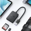 UGREEN USB 3.0 divu slotu karšu lasītājs SD/TF kartēm – 5Gbps datu pārsūtīšana