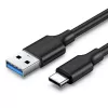 UGREEN USB-A uz USB-C 3.0 kabelis 1m melns