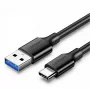 UGREEN USB-A uz USB-C 3.0 kabelis 1m melns