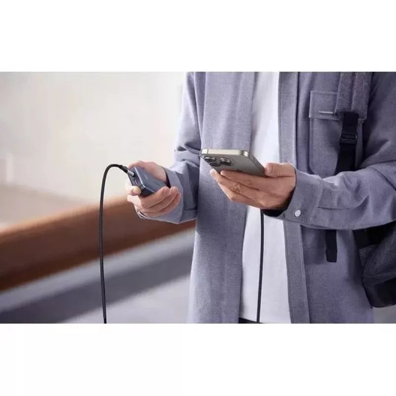 UGREEN USB-C uz USB-C uzlādes kabelis USB 2.0 240W PD 3.1, alumīnija korpuss pīts, 2m pelēks