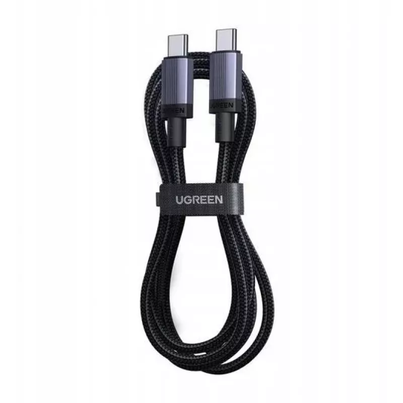 UGREEN USB-C uz USB-C uzlādes kabelis USB 2.0 240W PD 3.1, alumīnija korpuss pīts, 2m pelēks
