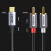 UGREEN USB Type-C uz 2RCA Audio Kabelis 1.5m Pelēks (20193 CM451)