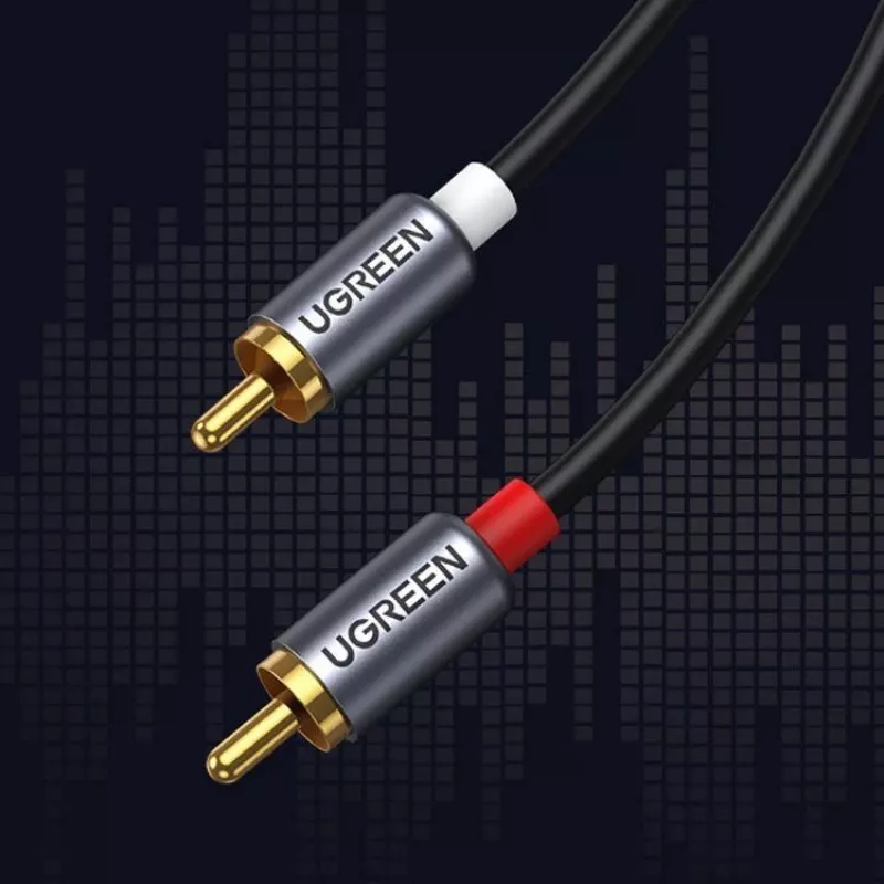 UGREEN USB Type-C uz 2RCA Audio Kabelis 1.5m Pelēks (20193 CM451)