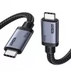 UGREEN USB4 USB-C uz USB-C kabelis 240W 40Gbps 16K@60Hz 80Gbps Thunderbolt 4 saderīgs 1m neilona pīts