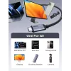 UGREEN USB4 USB-C uz USB-C kabelis 240W 40Gbps 16K@60Hz 80Gbps Thunderbolt 4 saderīgs 1m neilona pīts