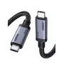 UGREEN USB4 USB-C uz USB-C kabelis 240W 40Gbps 16K@60Hz 80Gbps Thunderbolt 4 saderīgs 1m neilona pīts