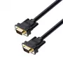 UGREEN VG101 VGA vīriešu-vīriešu kabelis 1,5 m – Full HD 1080p, zeltīti savienotāji, dubultā ekranēšana, dubulti ferīta serdeņi