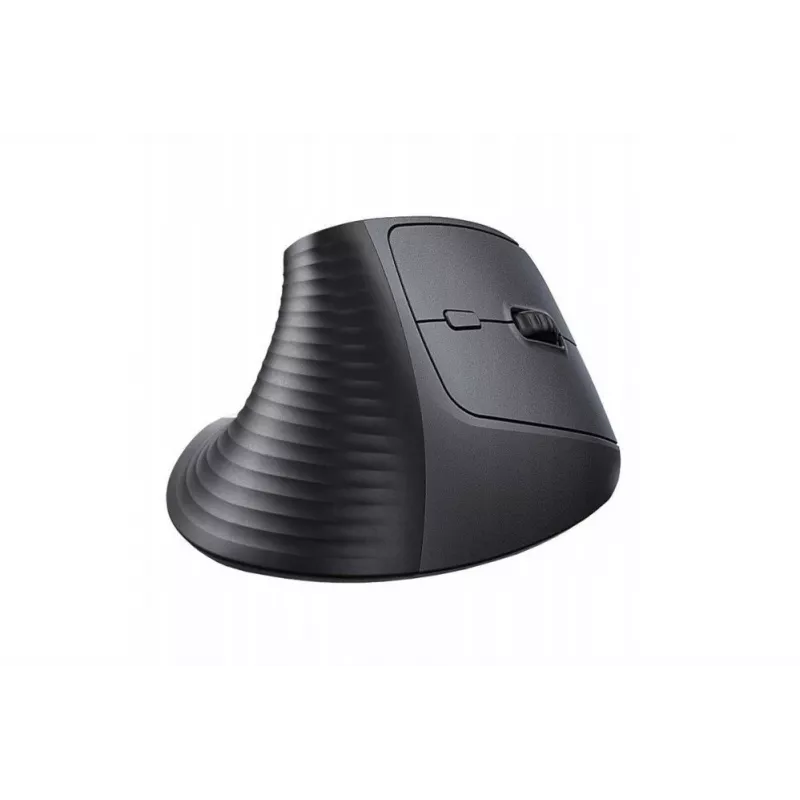 UGREEN bezvadu vertikālā pele melna 2.4GHz ergonomiska klusa klikšķa 2400 DPI